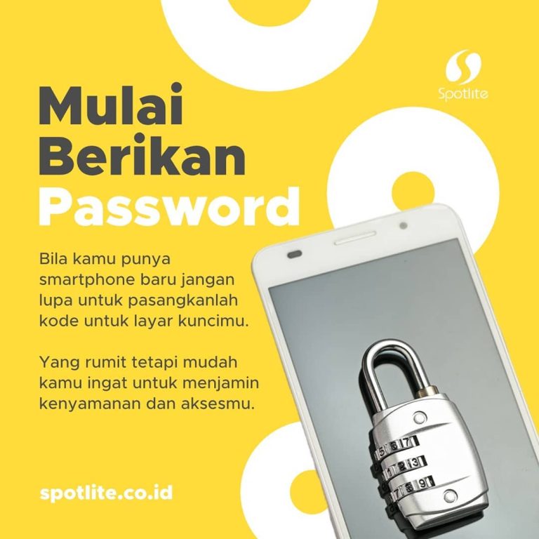 Walaupun baru, nantinya smartphone-mu ini akan tetap memiliki banyak data pribadi. Untuk menjaga